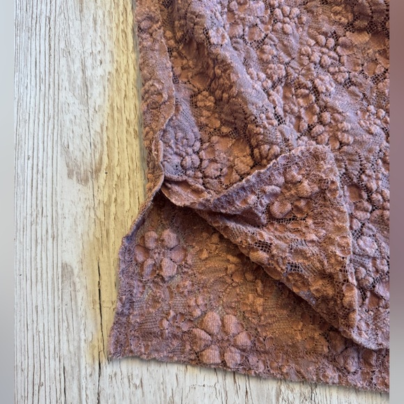 NWT FREE PEOPLE~Samantha Lace Muscle Tee Cowl Neck Sleeveless Oversized Fit Sz S - Picture 6 of 11